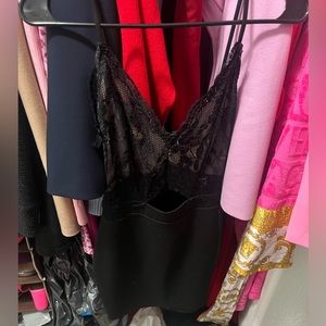 Sexy mini dress black and lace